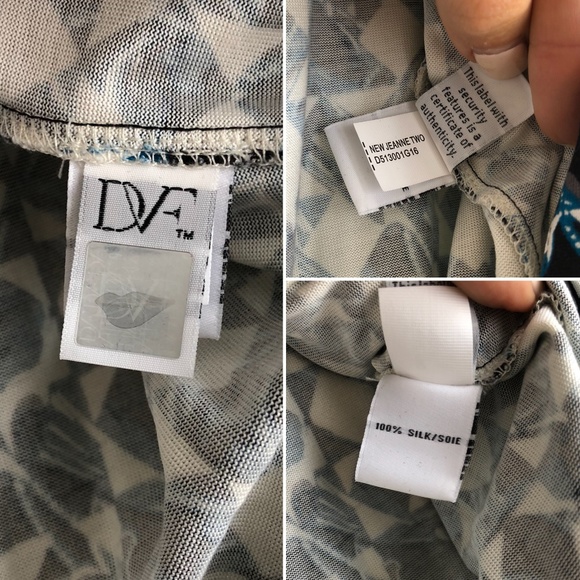 DVF New Jeanne Two Wrap Silk Dress Size 4 - Picture 7 of 7